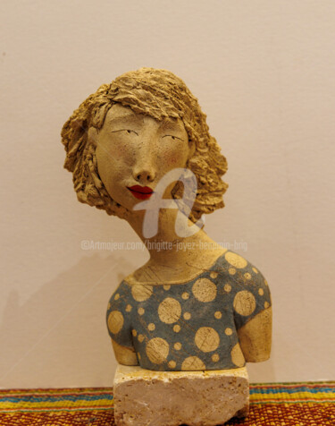 Escultura intitulada "Sidonie" por Brigitte Joyez Beaurain (BRIG), Obras de arte originais, Argila