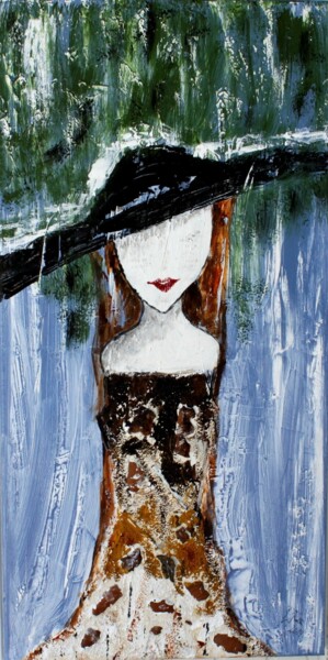 Painting titled "In the rain" by Brigitte Kölli, Original Artwork, Acrylic
