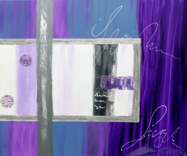 Malerei mit dem Titel "purple dream" von Brigitte Kölli, Original-Kunstwerk, Acryl