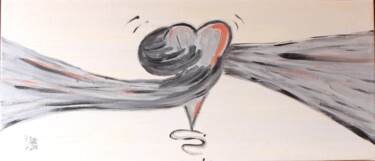 Картина под названием "hold my heart" - Brigitte Kölli, Подлинное произведение искусства, Акрил