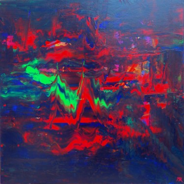 Painting titled "Abysses" by Brigitte Mathé (MBL), Original Artwork, Acrylic