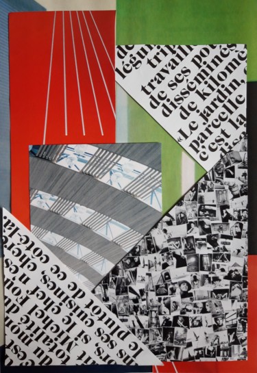 "Sans titre COL11" başlıklı Kolaj Brigitte Mathé (MBL) tarafından, Orijinal sanat
