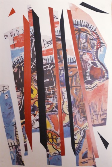 Collages intitolato "Sans titre COL20" da Brigitte Mathé (MBL), Opera d'arte originale