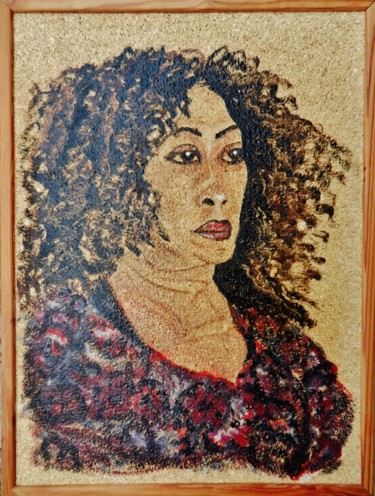 Pintura titulada "Mimoz "série Modèle"" por Brigitte Mathé (MBL), Obra de arte original, Oleo Montado en Bastidor de camilla…