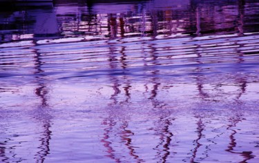 Photography titled "Purple water" by Brigitte Mathé (MBL), Original Artwork