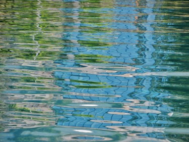 Photography titled "Blue green water" by Brigitte Mathé (MBL), Original Artwork