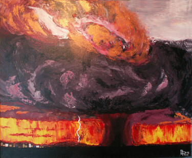Pittura intitolato "TORNADE" da Brigitte Pace, Opera d'arte originale, Acrilico