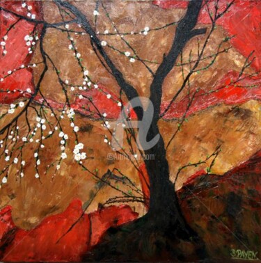 Pintura intitulada "PRÉMICES DU PRINTEM…" por Brigitte Payen (B.PAYEN), Obras de arte originais, Óleo