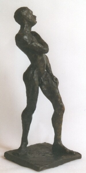 Sculpture intitulée "L' arbalète" par Brigitte Valin, Œuvre d'art originale, Métaux