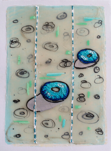 Malerei mit dem Titel "Water floats" von Brittany Ellis, Original-Kunstwerk, Pastell