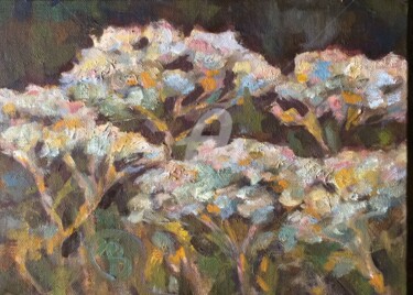 Painting titled "Queen Anne's Lace" by B.Rossitto, Original Artwork, Oil