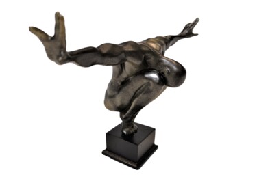 Sculpture intitulée "In Balance : Bronze…" par Brother X, Œuvre d'art originale, Modélisation 3D