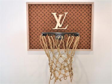Diseño titulada "Louis Vuitton Faux…" por Brother X, Obra de arte original, Cuero