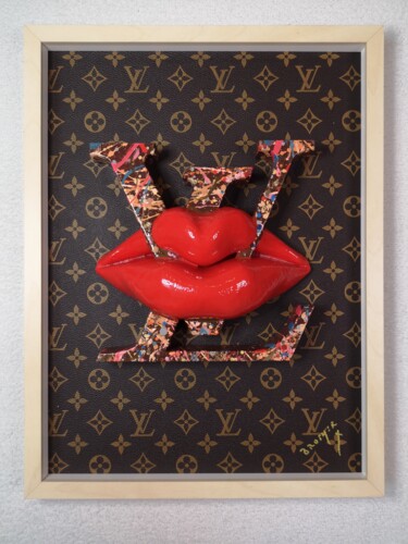 Mickey Mouse Louis Vuitton, Hermes, Cartier and Rolex presents by CHOSEN  (2019) : Painting Acrylic, Spray Paint on Canvas - SINGULART