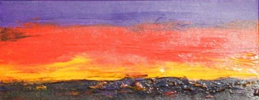Peinture intitulée "SUNSET" par Jacqueline Dobrugi, Œuvre d'art originale, Huile