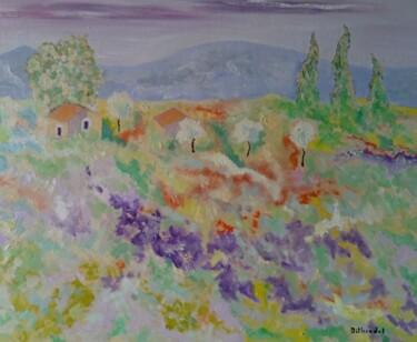 Картина под названием "Provence" - Bruno Ditlecadet, Подлинное произведение искусства, Масло