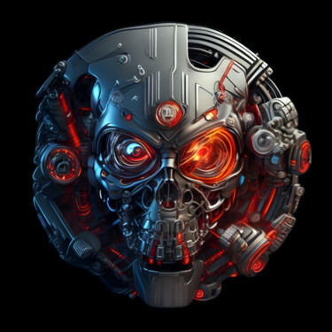 Arts numériques intitulée "Terminator 01" par Bruno Dujardin, Œuvre d'art originale, Image générée par l'IA