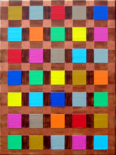 绘画 标题为“color boxes #artist…” 由Bruno Dumont, 原创艺术品, 丙烯
