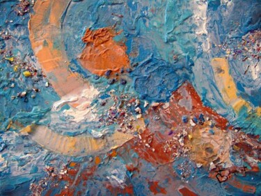 Pintura titulada "blue abstraction 4" por Bruno Dumont, Obra de arte original, Oleo
