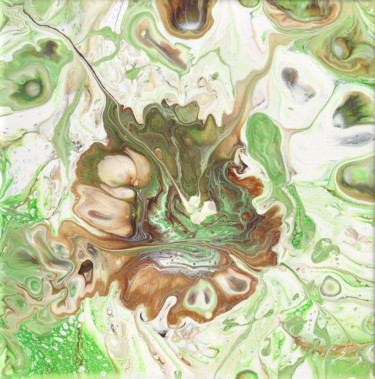 "Greenfluid" başlıklı Tablo Bruno Abstract Art tarafından, Orijinal sanat, Akrilik