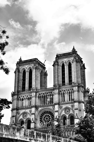 Photographie intitulée "Notre Dame de Paris" par Bruno Kattnig, Œuvre d'art originale, Photographie manipulée