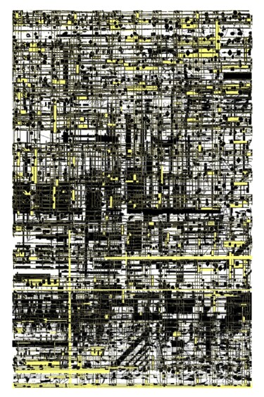 Tekening getiteld "partition" door Bruno Keip, Origineel Kunstwerk