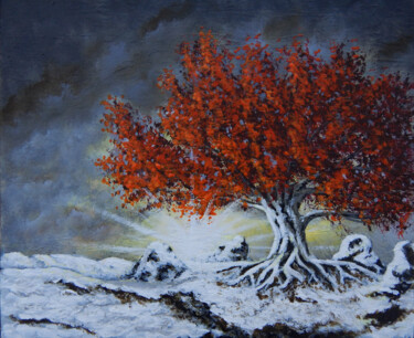 Pintura titulada "Winter is coming" por Bruno Lemasson, Obra de arte original, Acrílico