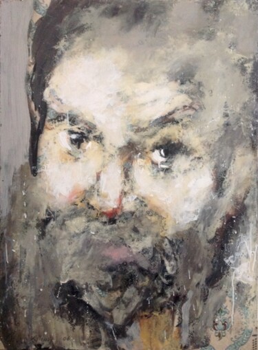 Pintura titulada "Tableau Portrait Co…" por Bruno Raharinosy, Obra de arte original, Acrílico