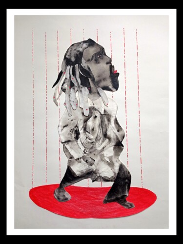 Peinture intitulée "Nuage rouge 2" par Bruno Ruhf-Sarkar, Œuvre d'art originale, Acrylique