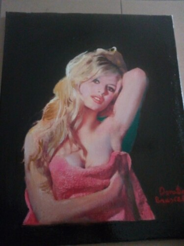 Pintura intitulada "Brigitte Bardot" por Bruscella Donato, Obras de arte originais, Óleo