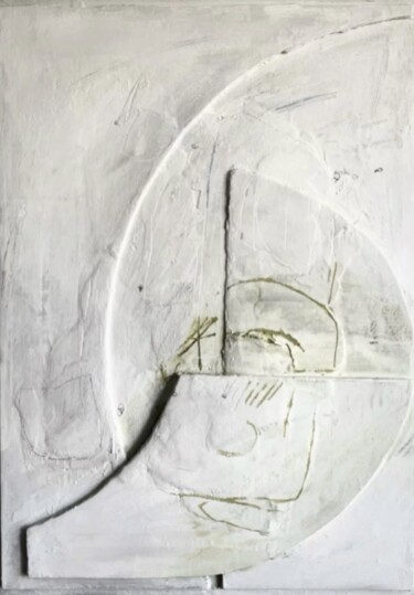 Картина под названием "Sculptural primitiv…" - Maria Buduchikh, Подлинное произведение искусства, Темпера