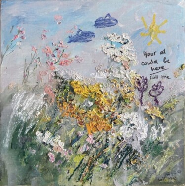 Painting titled "Summer flowers with…" by Maria Buduchikh, Original Artwork, Oil