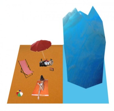 Sculpture intitulée "Iceberg Beach alain…" par Alain Buisson, Œuvre d'art originale