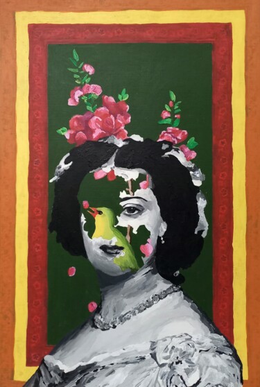 Pittura intitolato "Ivy" da Burcu Panahi, Opera d'arte originale, Acrilico
