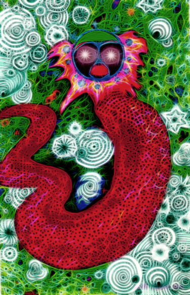 Digital Arts titled "Serpentin" by Dominique Cheval, Original Artwork, 2D Digital Work