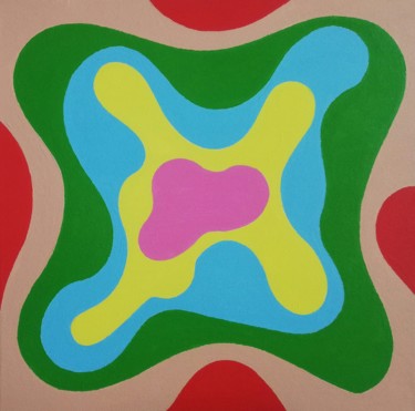 Malerei mit dem Titel "Farbwerk 59" von Farbwerk, Original-Kunstwerk, Acryl