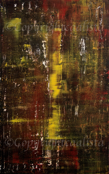 제목이 "Thanks Richter"인 미술작품 Caalista로, 원작, 아크릴 나무 들것 프레임에 장착됨