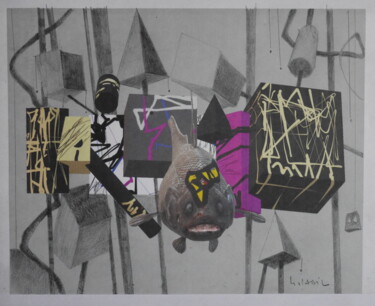 Отпечатки и Гравюры под названием "pollution" - Gildas Cadic, Подлинное произведение искусства, Цифровая печать