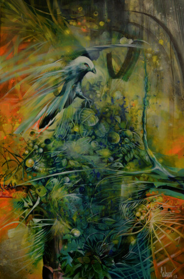 Pintura titulada "White Dove" por Jorge Calero, Obra de arte original, Acrílico
