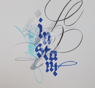 "Instant" başlıklı Resim Calli-Style tarafından, Orijinal sanat, Mürekkep