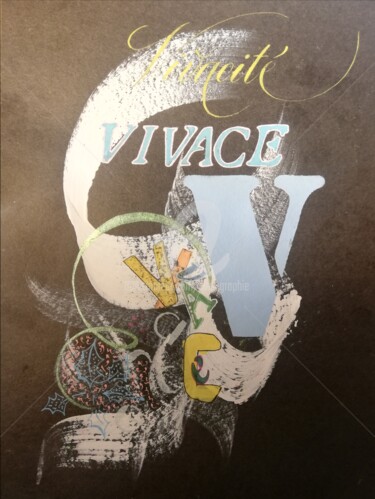 Tekening getiteld "Vivace" door Calli-Style, Origineel Kunstwerk, Acryl