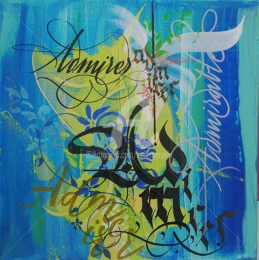 "Admirer" başlıklı Resim Calli-Style tarafından, Orijinal sanat, Akrilik