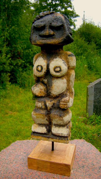 Skulptur mit dem Titel "cambrousse # 8" von Cambrousse, Original-Kunstwerk, Holz