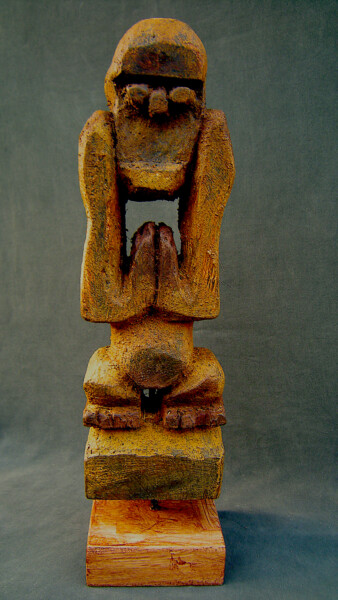 Scultura intitolato "cambrousse # 15" da Cambrousse, Opera d'arte originale, Legno