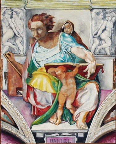Malerei mit dem Titel "Daniele" von Cam Brivio, Original-Kunstwerk, Andere