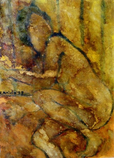 Painting titled "Figura" by Cam Brivio, Original Artwork, Oil
