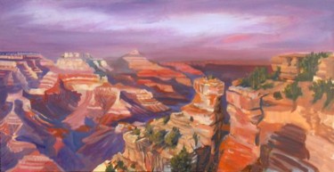 Painting titled "Grand Canyon Sunset" by Candy Barr, Original Artwork
