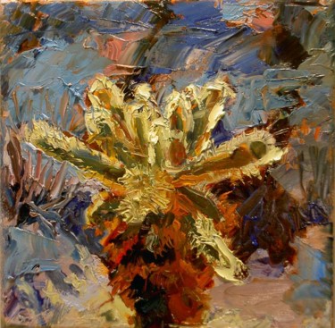 Painting titled "Wild Cholla" by Candy Barr, Original Artwork