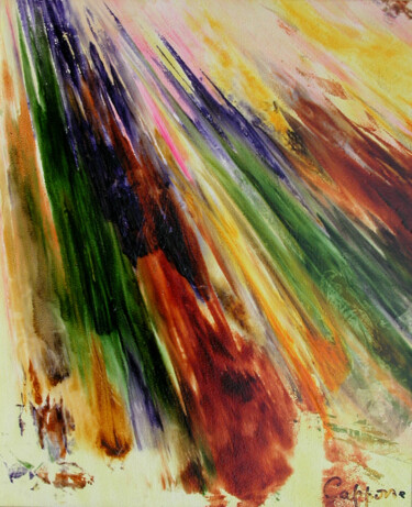 Peinture intitulée "Rayons de Vie – Ray…" par Cappone, Œuvre d'art originale, Huile