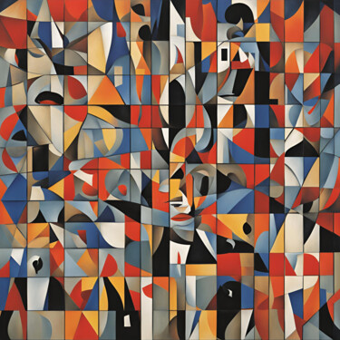 Arts numériques intitulée "cubisme perdue" par Caprice, Œuvre d'art originale, Image générée par l'IA